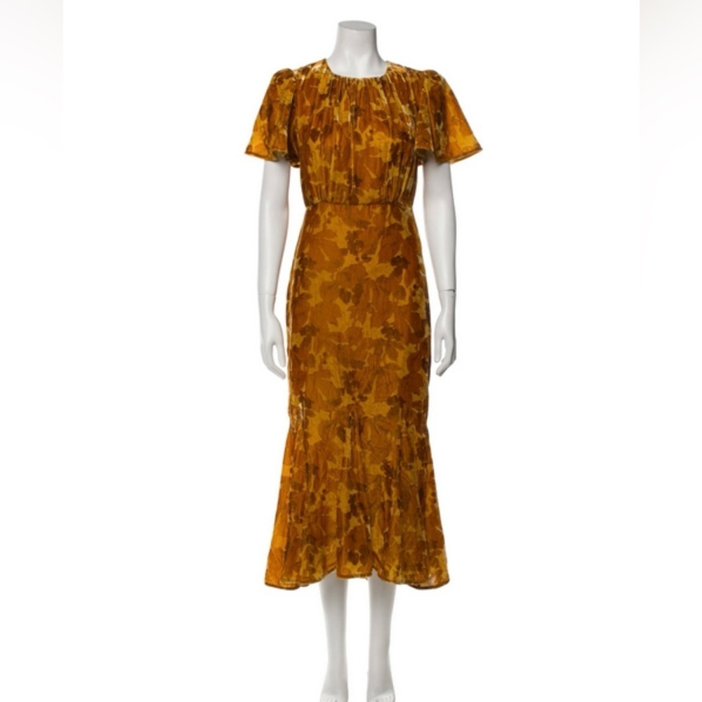 NWT Rhode Velvet Print Dress